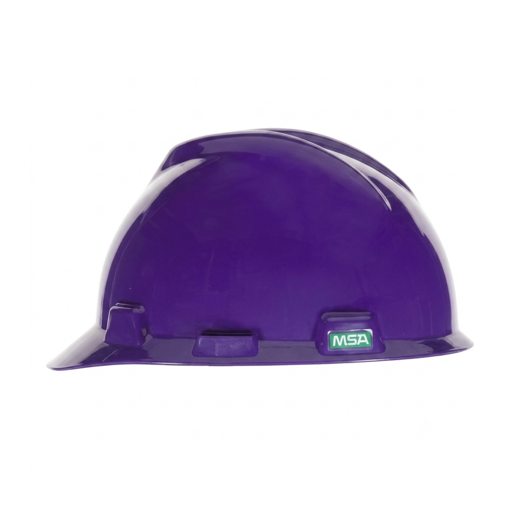MSA V-Gard Safety Helmet Half Brim Shell | HDPE Cap Style Hard Hat