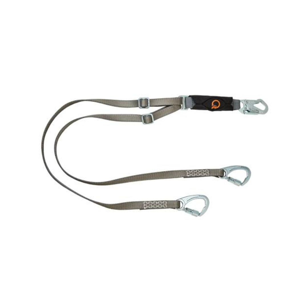 MSA V-SERIES™ Tie-Back Twin-Leg Adjustable Energy Absorbing Lanyard | Part No. 10193941