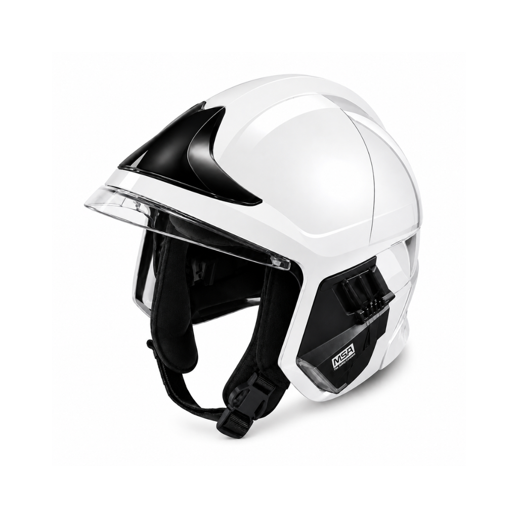 MSA Gallet F1XF Firefighter Helmet with Clear Visor | Structural Firefighting Helmet