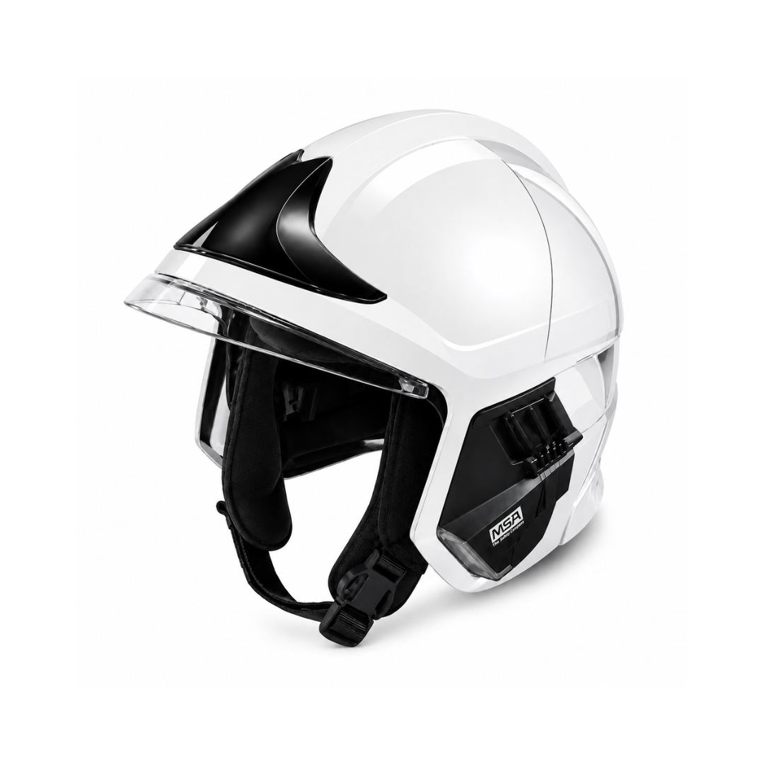 MSA Gallet F1XF Firefighter Helmet with Clear Visor | Structural Firefighting Helmet