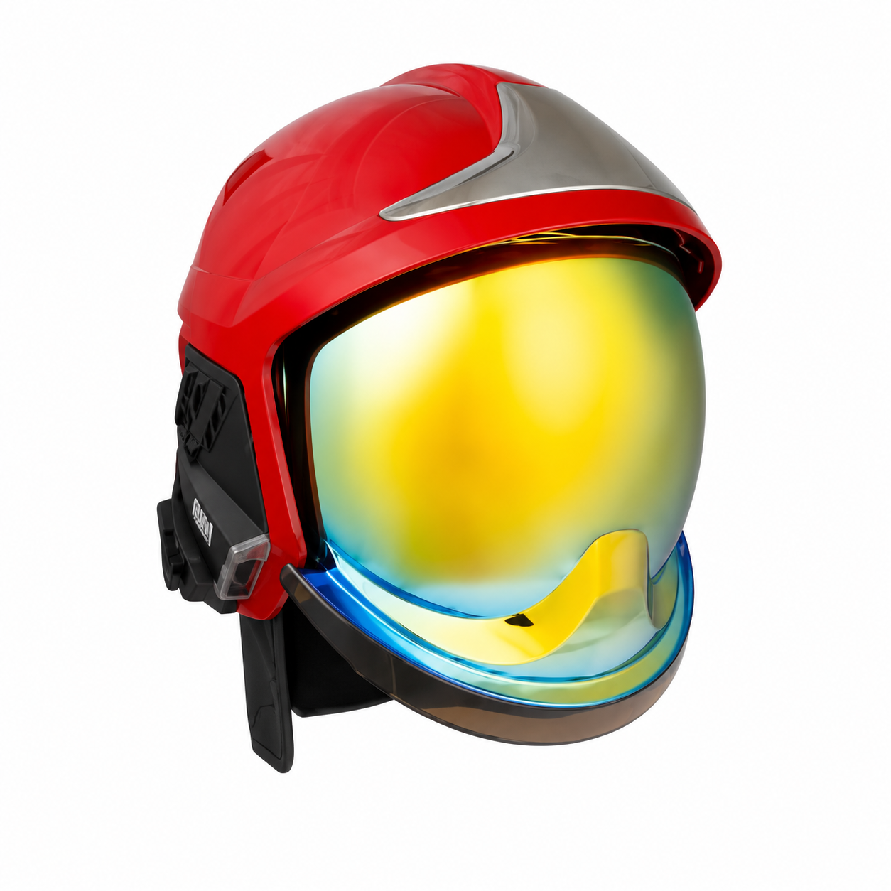 MSA Gallet F1XF Firefighter Helmet with Gold Visor | Structural Firefighting Helmet