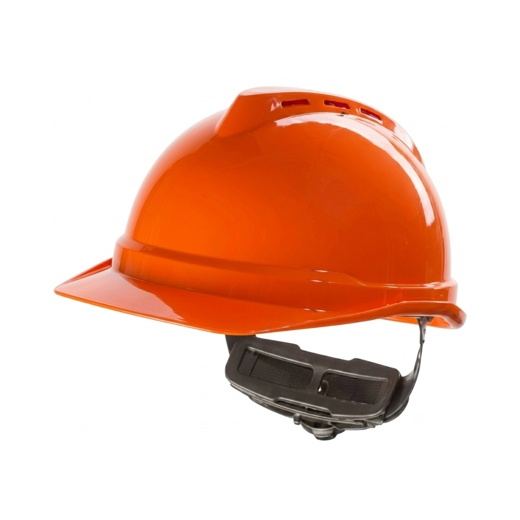 MSA V-Gard 500 Vented Safety Helmet | ABS Industrial Hard Hat with Fas-Trac III Suspension Short Description