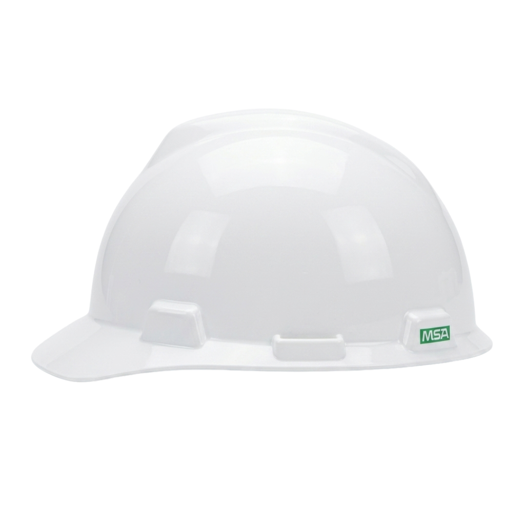 MSA V-Gard Safety Helmet Half Brim Shell | HDPE Cap Style Hard Hat