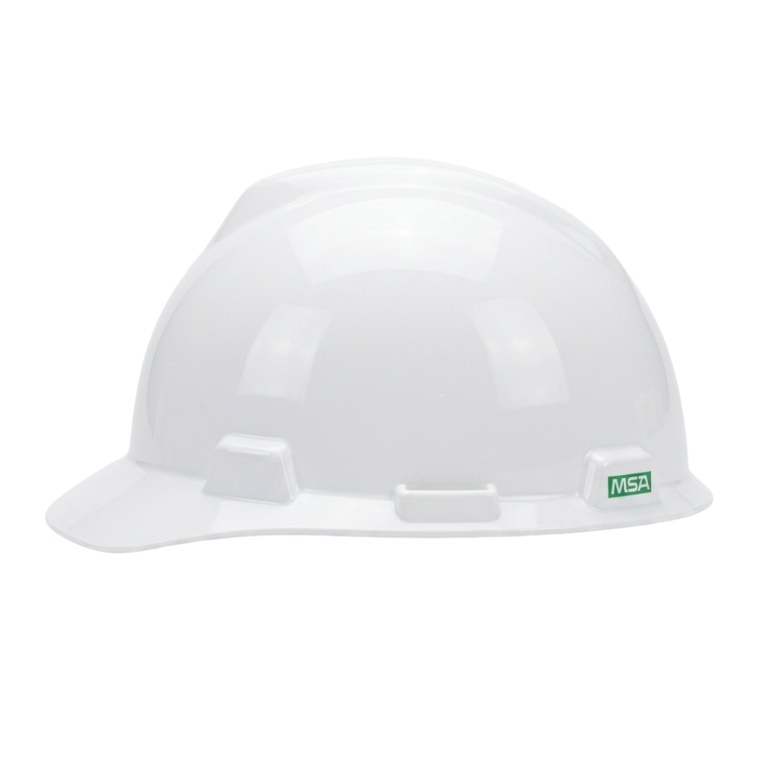 MSA V-Gard Safety Helmet Half Brim Shell | HDPE Cap Style Hard Hat