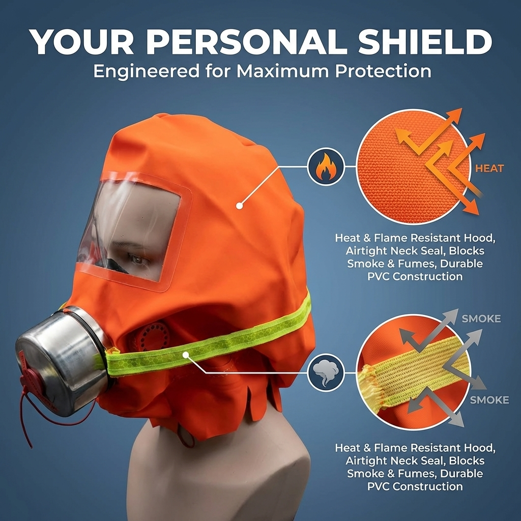 ASE-30 BR Chem-Bio-Smoke-Fire-Gas Protection Hood