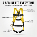 PMR SAFETY HARNESS with double Lanyard