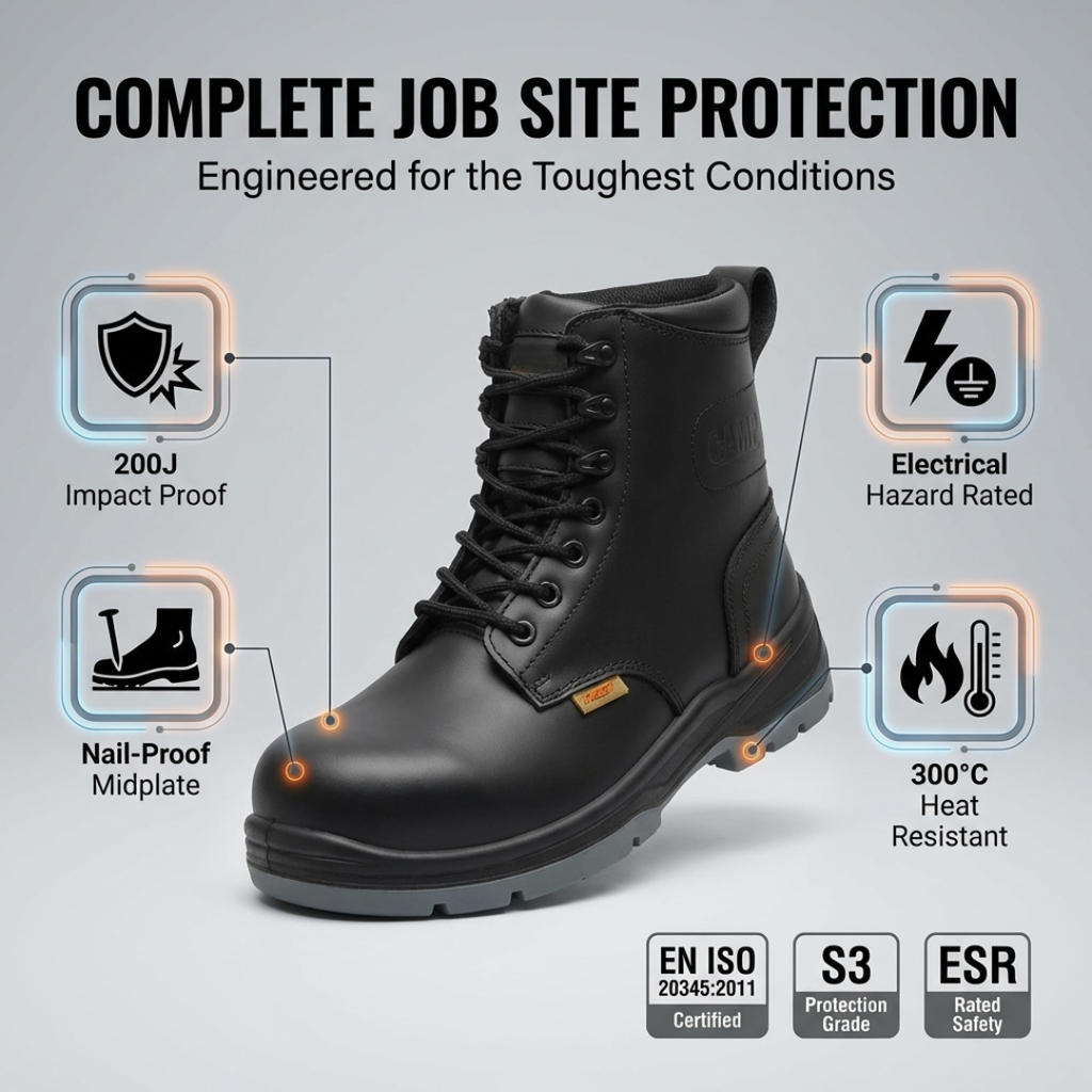 PMR SAFETY MEN'S 6 INCH DEFENDER II H SAFETY SHOES