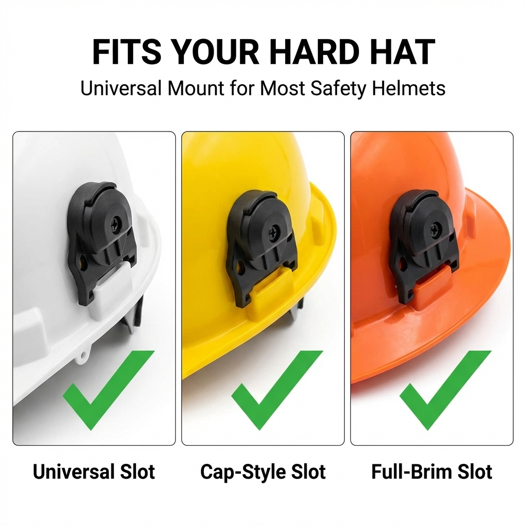 Helmet-Mounted Ear Muffs High Attenuation Noise Protection (NRR 28)