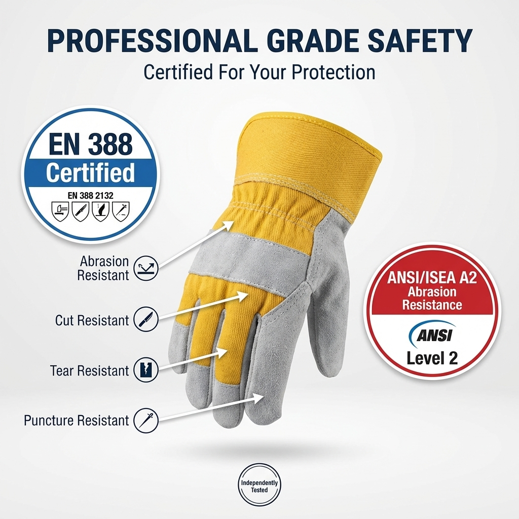 SUSSEX  WORKMEN’S GLOVES (10.5 INCH)
