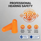 SOFT FOAM UNCORDED EAR PLUGS