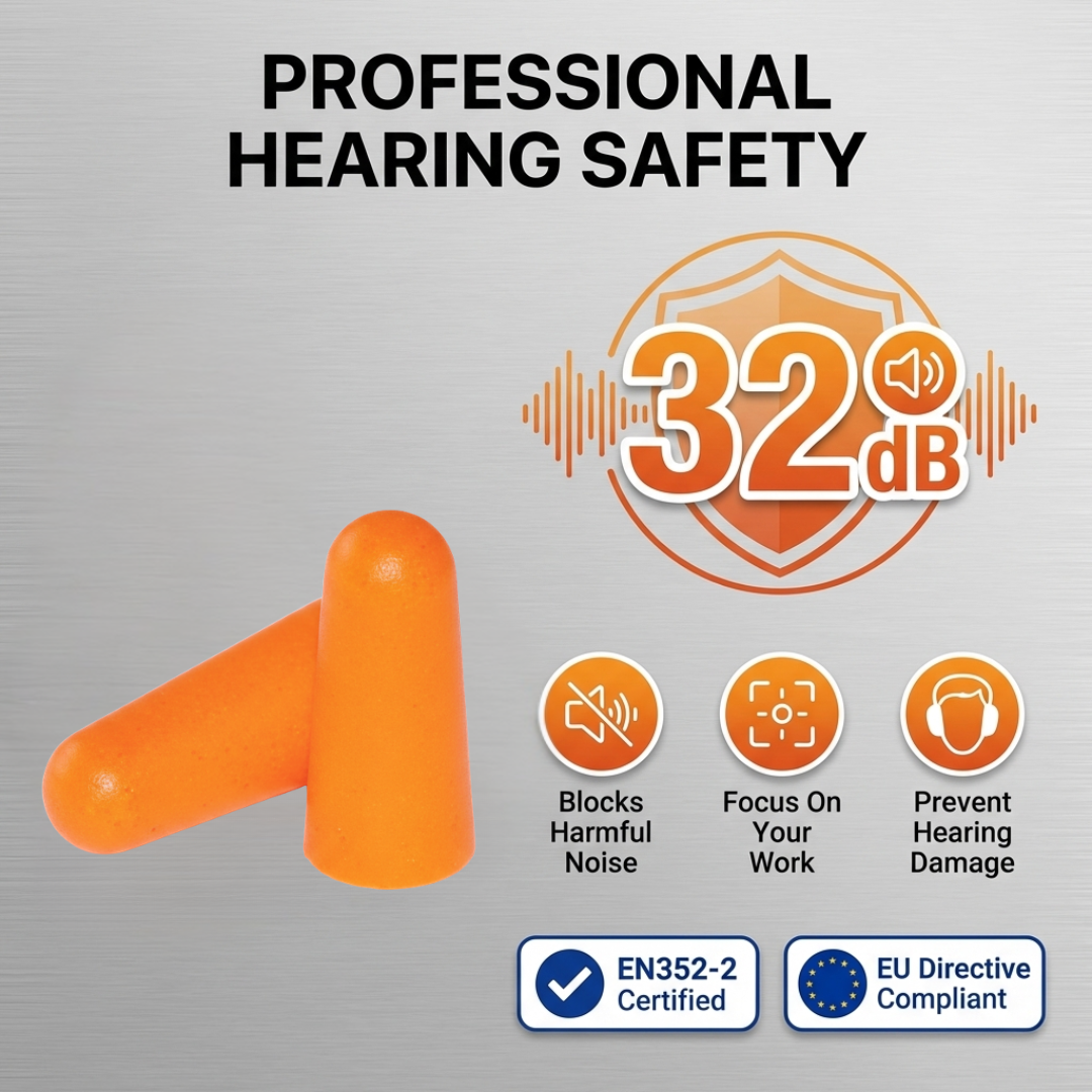 SOFT FOAM UNCORDED EAR PLUGS