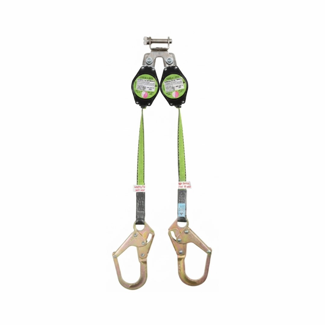 PeakWorks V8455277-5LE Dual Compact Leading Edge Self-Retracting Lifeline | 7.5 ft Class A Leading Edge SRL