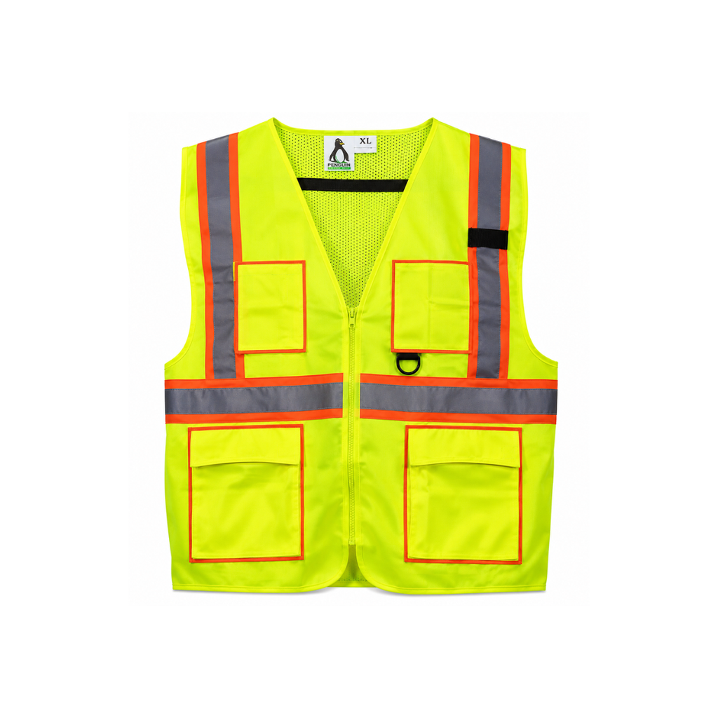 Penguin Safety High Visibility Reflective Jacket with Pockets