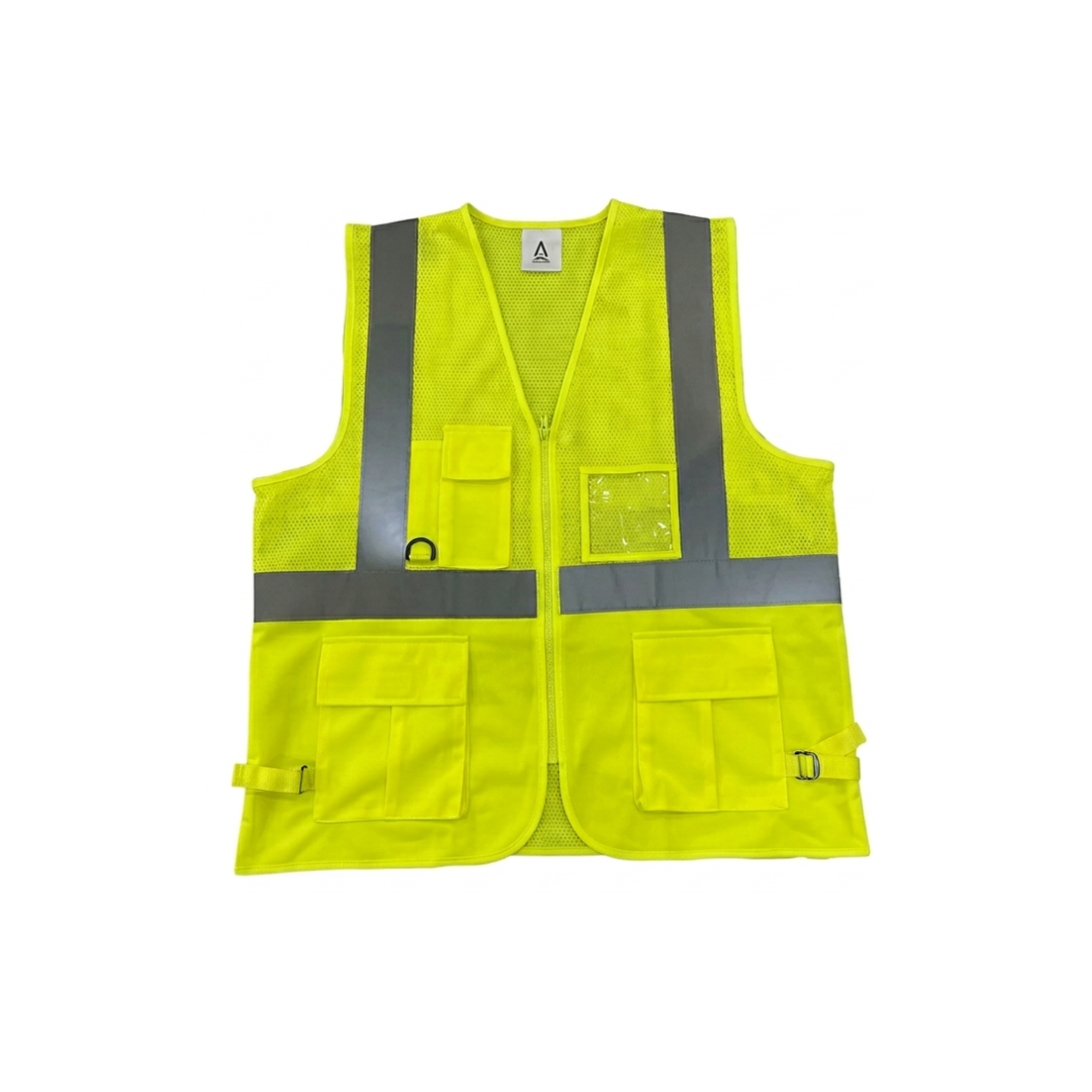 High-Visibility Safety Vest Yellow, EN 471 Class 2
