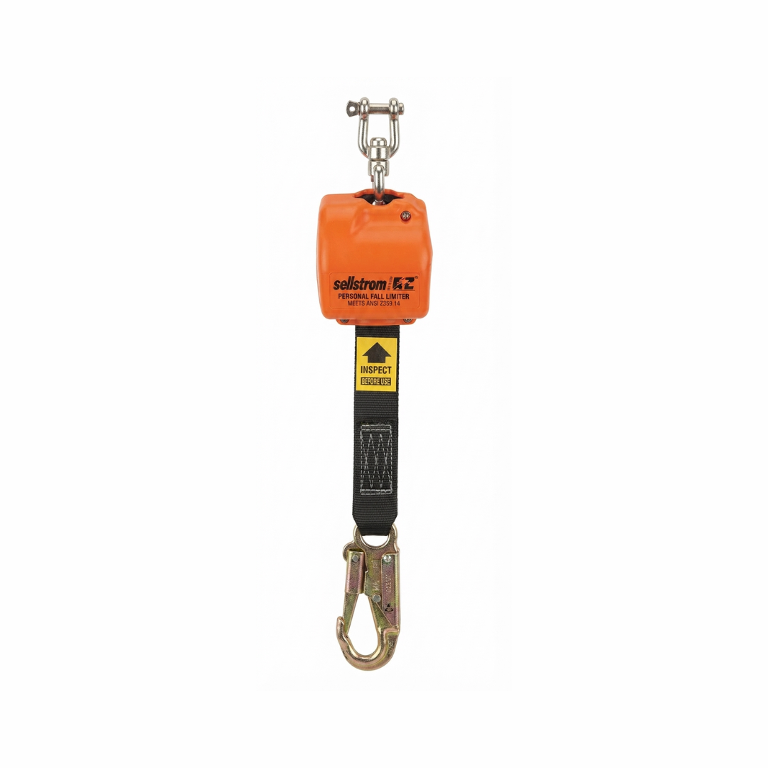 Sellstrom 2008-PH07 Mini Self-Retracting Lifeline (Mini-SRL) | 7 ft Retractable Webbing Lifeline