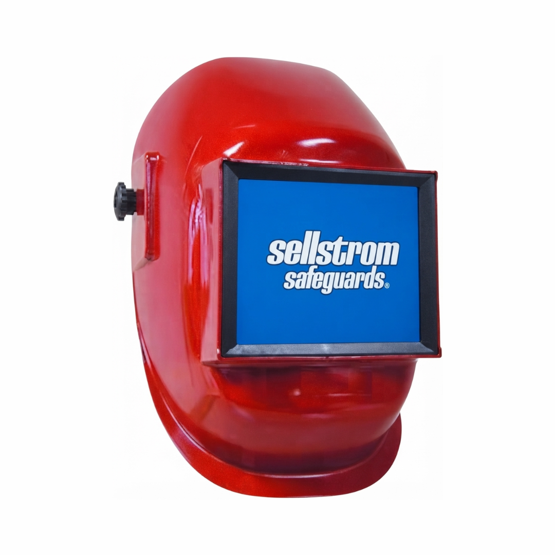 Sellstrom 29971 / S29971 290 Series Red Heat-Reflective Passive Welding Helmet | Large-View Fixed Shade Welding Helmet