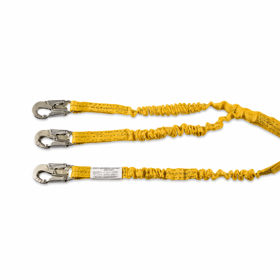 Sellstrom 3254-P6H3 Premium Shock-Absorbing Safety Lanyard | 6 ft with Rebar Hook