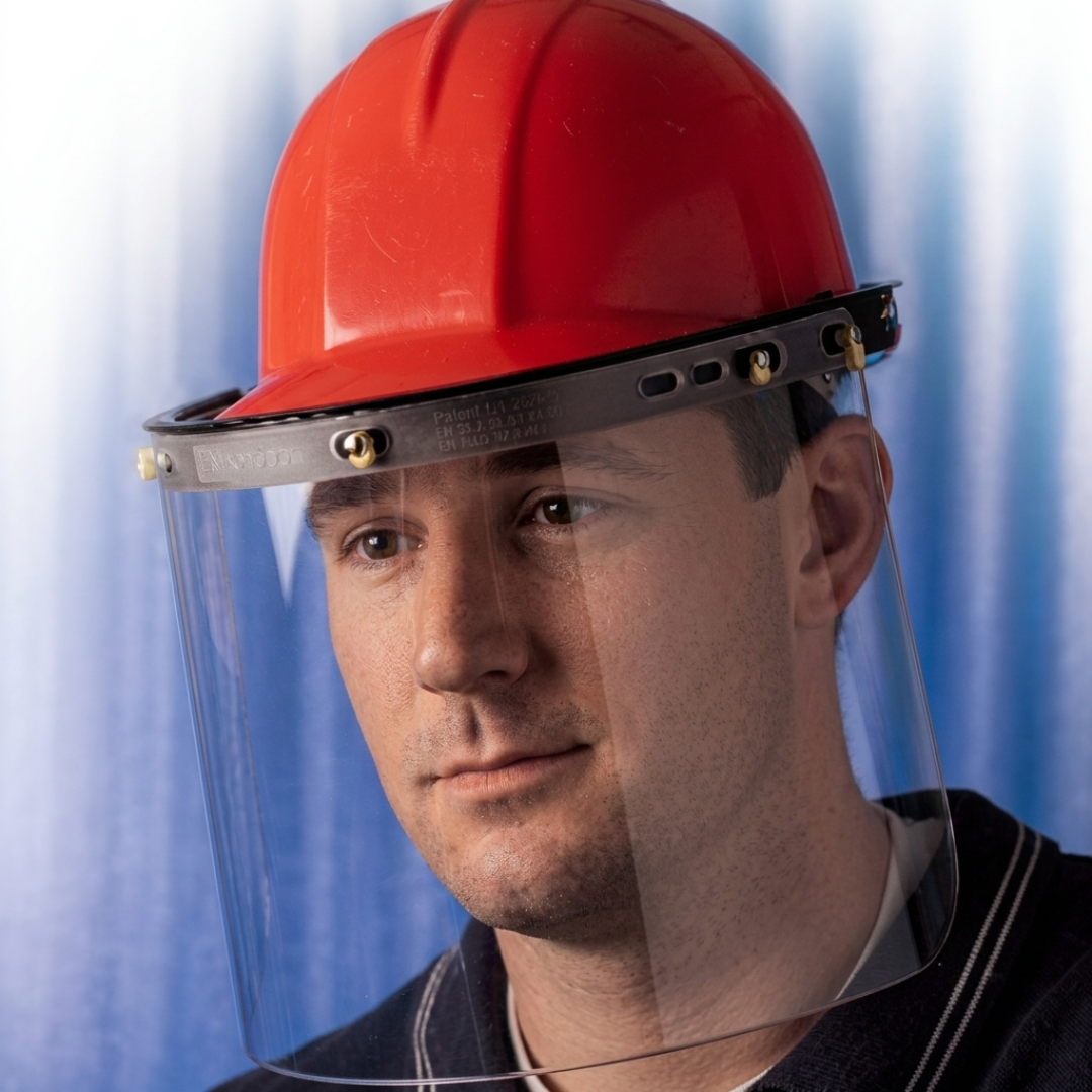 Sellstrom 37604 Clear Polycarbonate Face Shield Replacement Window | 9" × 15.625" High-Impact Visor