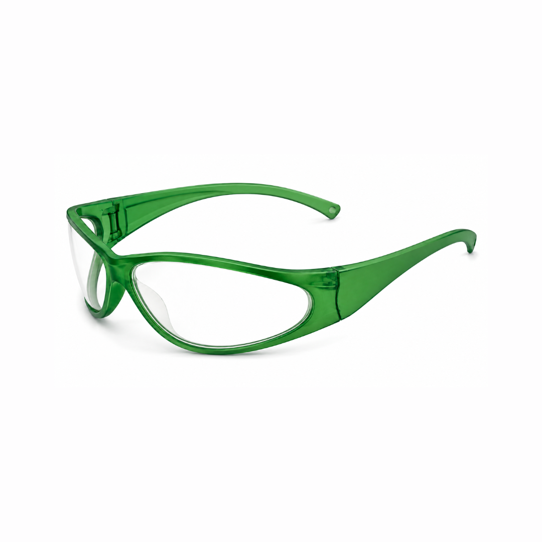 Sellstrom 70651 Atlantis® Series Safety Glasses | Green Frame / Clear Lens