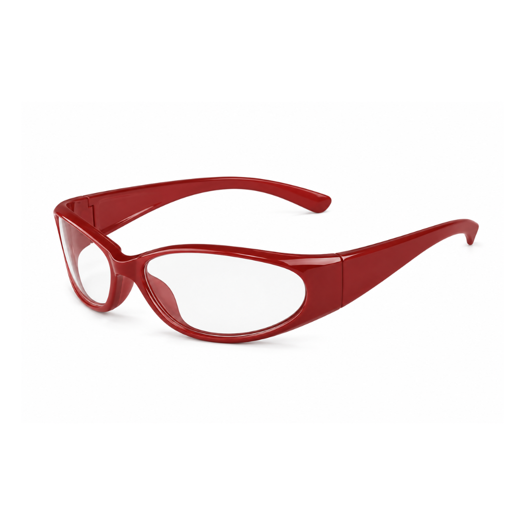 Sellstrom 70671 Atlantis™ Series Safety Glasses | Burgundy Frame with Clear Lens