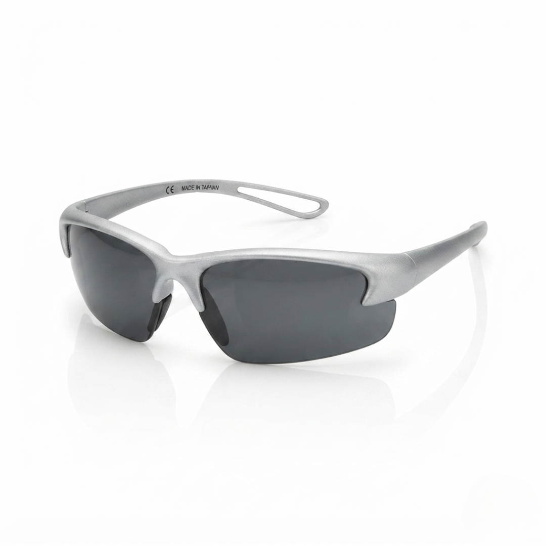 Sellstrom 70812 Malibu Jack™ MJ15 Series Safety Glasses | Silver Frame with Smoke Polycarbonate Lens