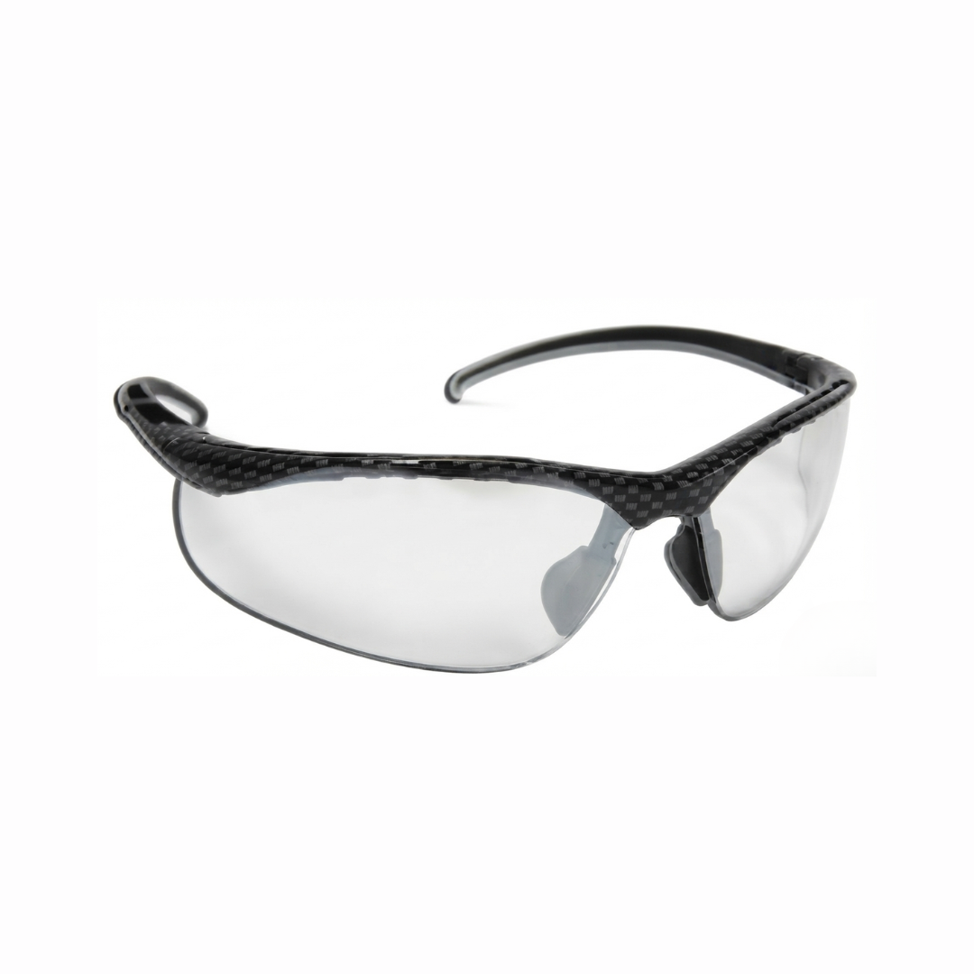 Sellstrom 70833 Malibu Jack™ MJ16 Series Safety Glasses | Carbon Fiber Frame / Clear Anti-Fog Lens