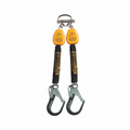 Sellstrom Chicago 2713-WD6R Dual Self-Retracting Lanyard (SRL) Class A | 6 ft Twin SRL with Aluminum Rebar Hooks