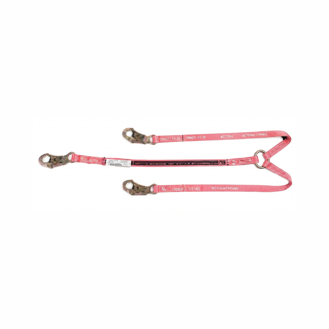 Sellstrom / RTC 8252-P6H3 Premium Elastic Shock-Absorbing Safety Lanyard | 6 ft with Rebar Hook