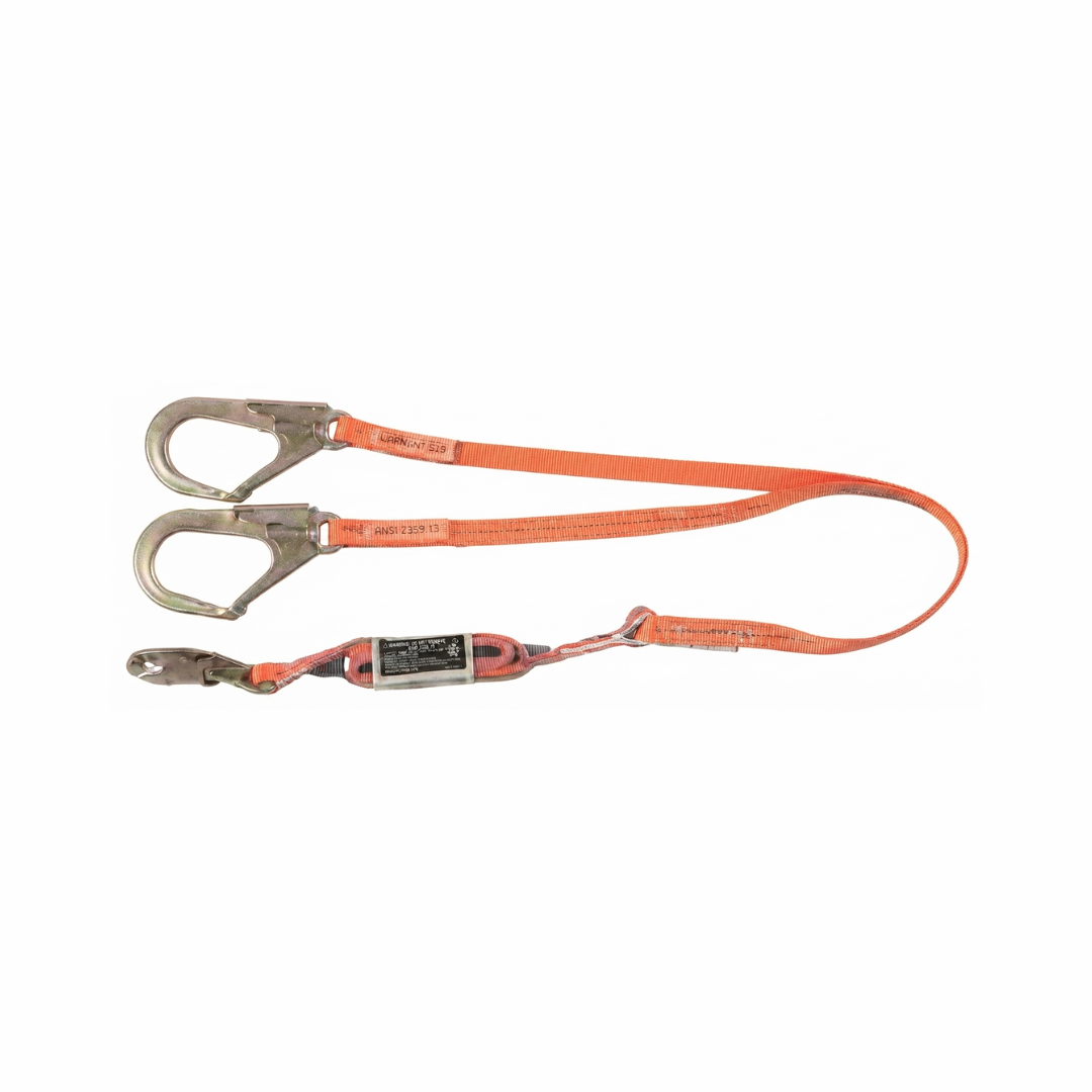 Sellstrom / RTC 8250-P6H3 Premium Shock-Absorbing Safety Lanyard | 6 ft with Rebar Hook