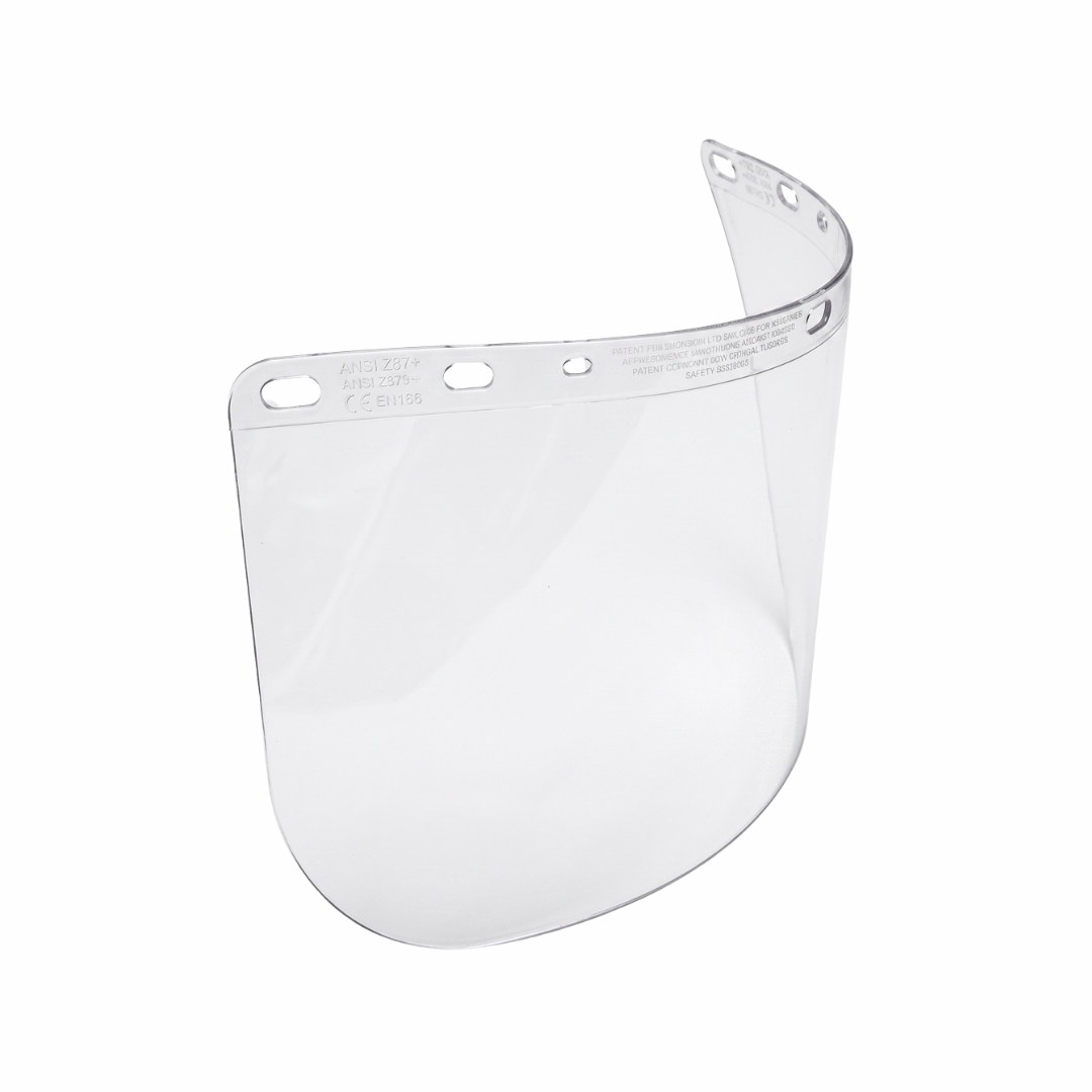 Sellstrom S37605 Aluminum-Bound Clear Polycarbonate Face Shield Window | 8 x 15½ in Replacement Visor