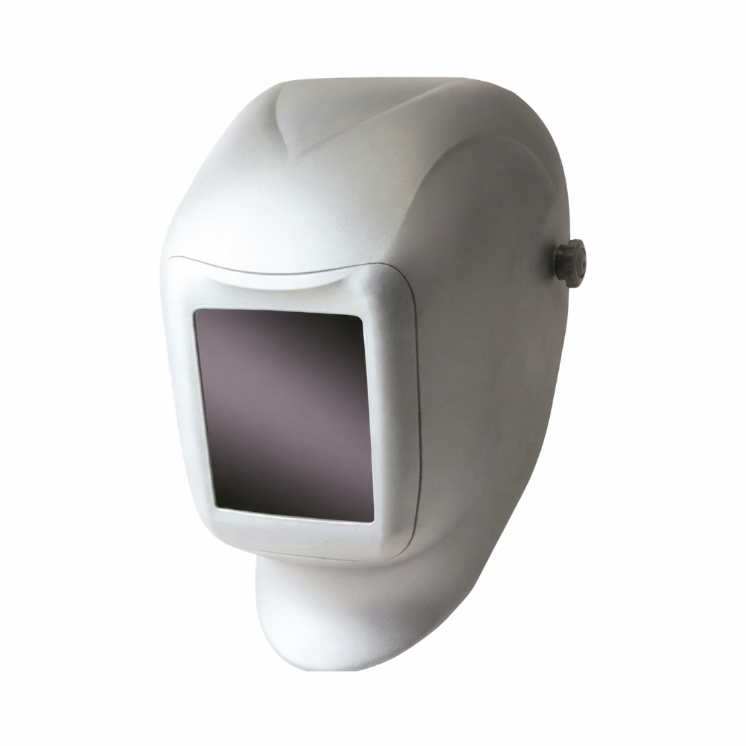 Sellstrom 24411 USA Silver Titan Welding Helmet with Silver Bezel | Premium Fixed Window Welding Helmet