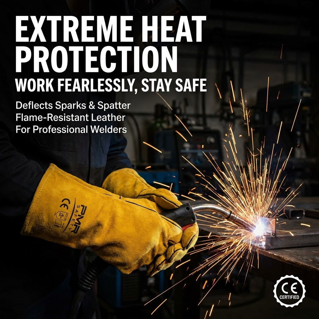 PMR Safety 16” Welding Gloves - A Grade