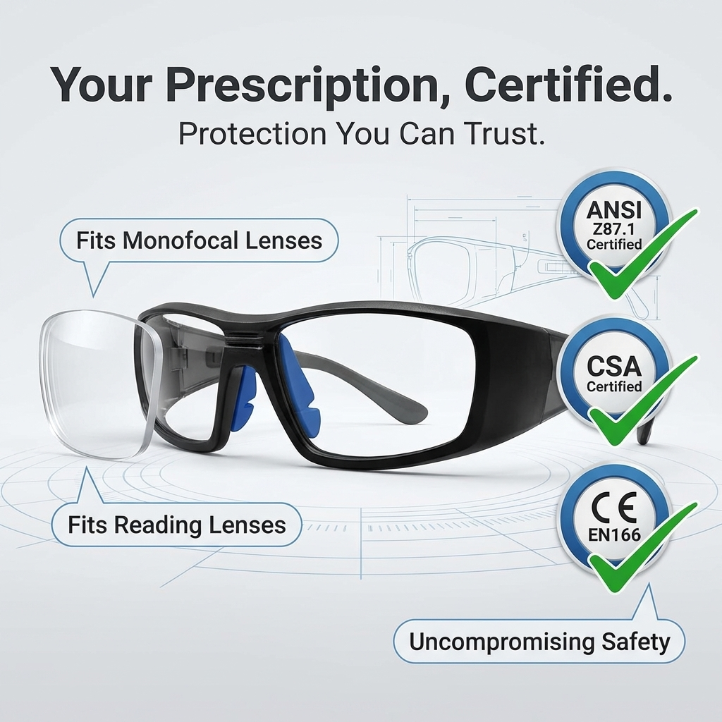 PMR Prescription Safety Frame with Monofocal Lens