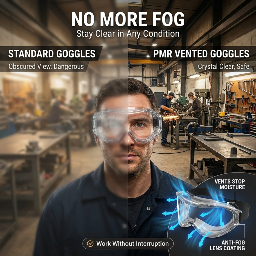 PMR SAFETY BGP 55 INDIRECT VENT SAFETY GOGGLES