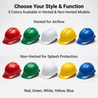 PMR Safety Ventilation Helmet With Chinstrap