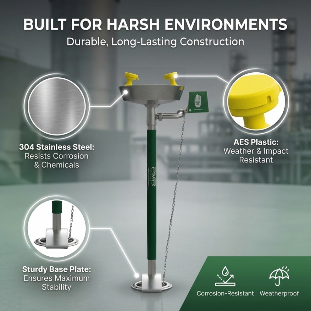 Pedestal Mounted Eye/Face Wash