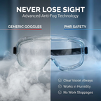 PMR SAFETY BG 100N NON-VENT SAFETY GOGGLES