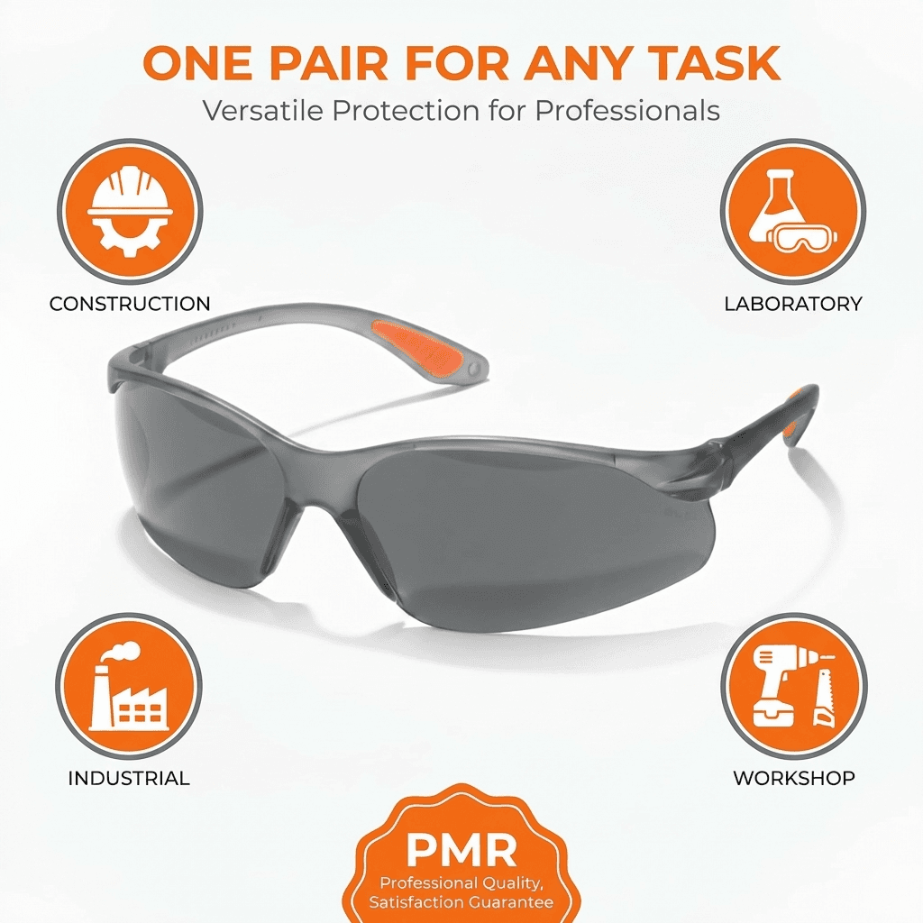 PMR Safety Protective Glasses, Clear