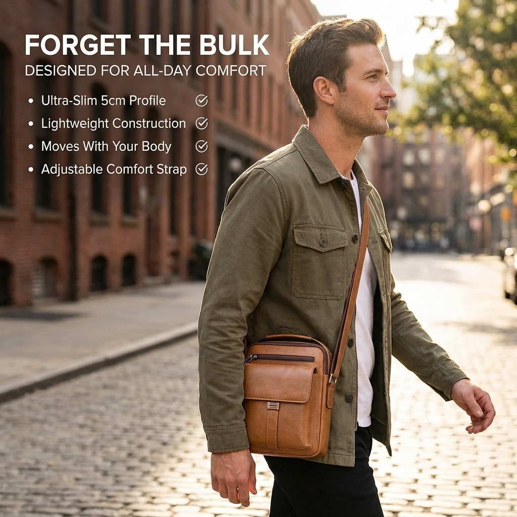 PMR safety leather Passport Bag