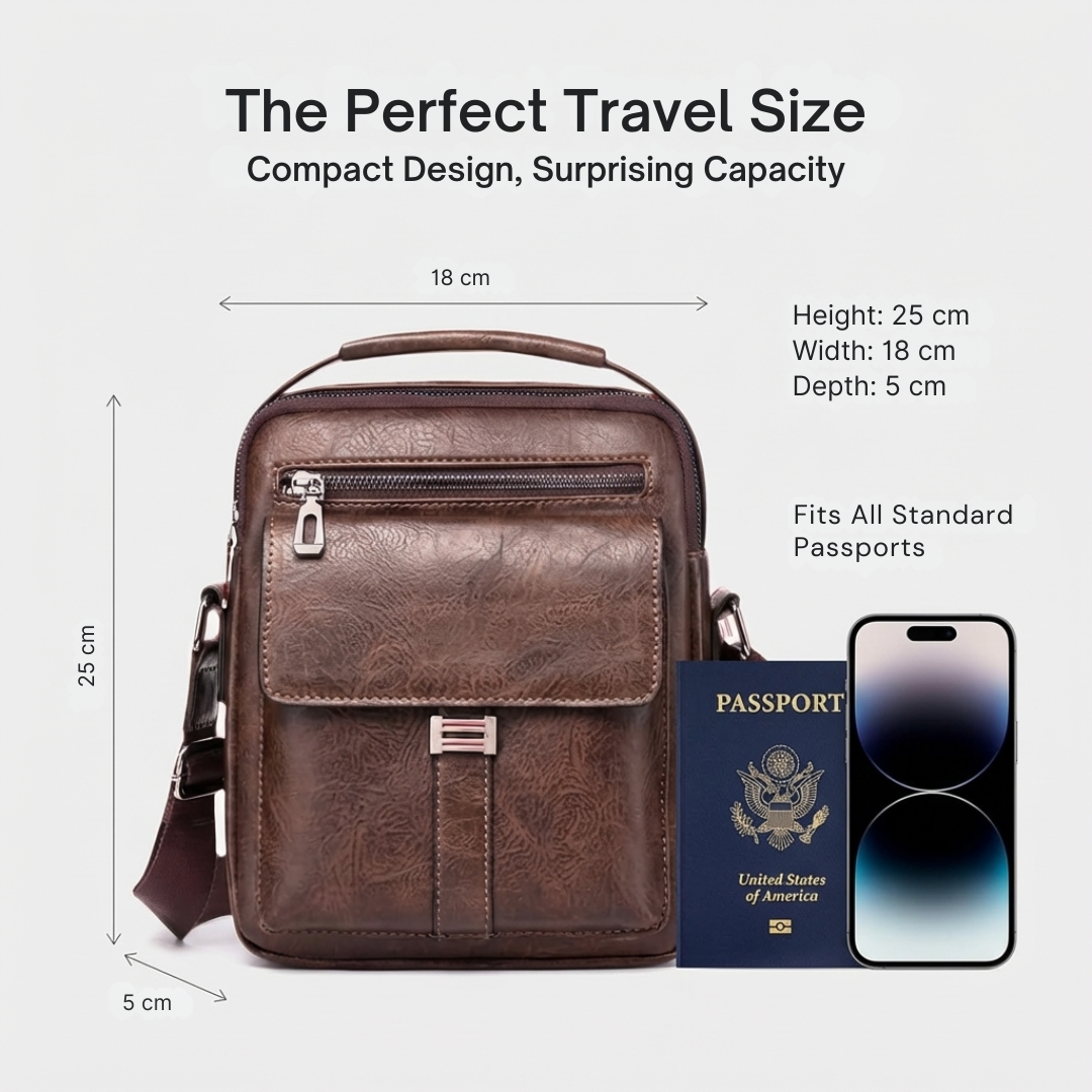 PMR safety leather Passport Bag