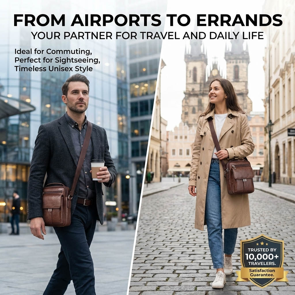PMR safety leather Passport Bag
