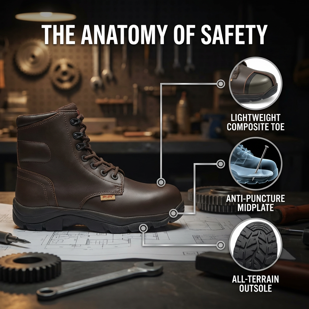 MEN'S 6 INCH DEFENDER SAFETY SHOES